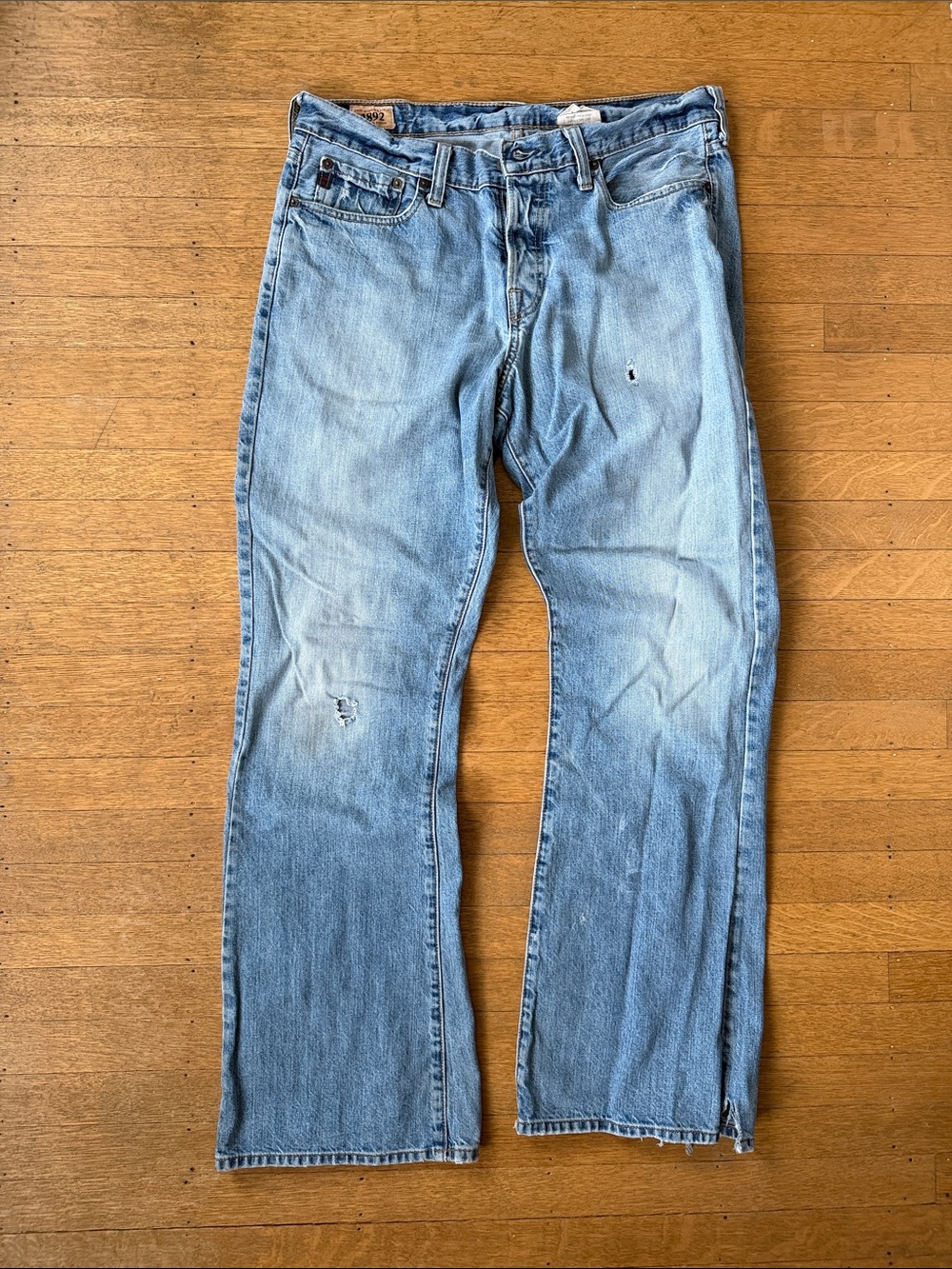 Abercrombie 1892 vintage 2001 Blue Men's Flare-Leg Jeans 34x32